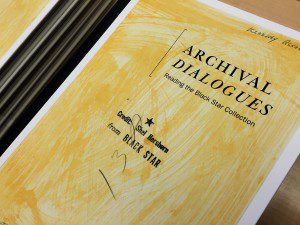 The Archival Dialogues, an exhibition that showcases readings of the famous Black Star Collection, was used as a case study for the talk. (Vanessa Francone/Ryersonian Staff)