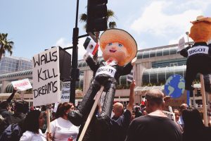 Anti-Trump protests in San Diego, California. (Courtesy Flickr)