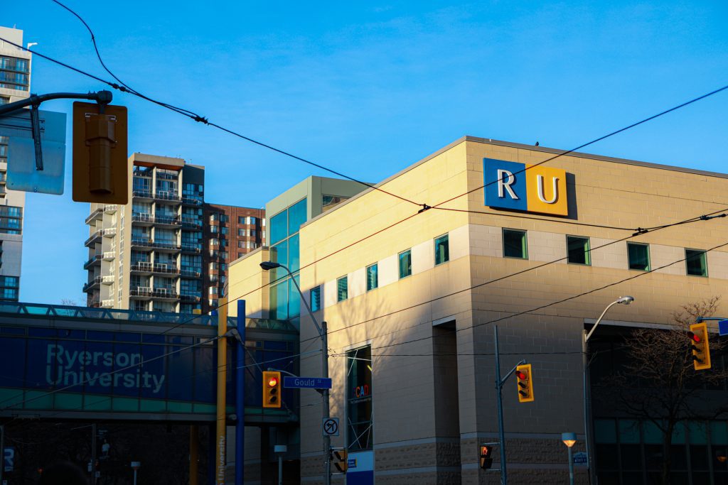 View of Ryerson University from Gould Street