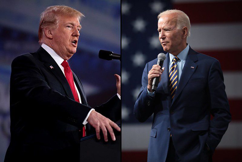 Trump and Biden 2020 US election polls