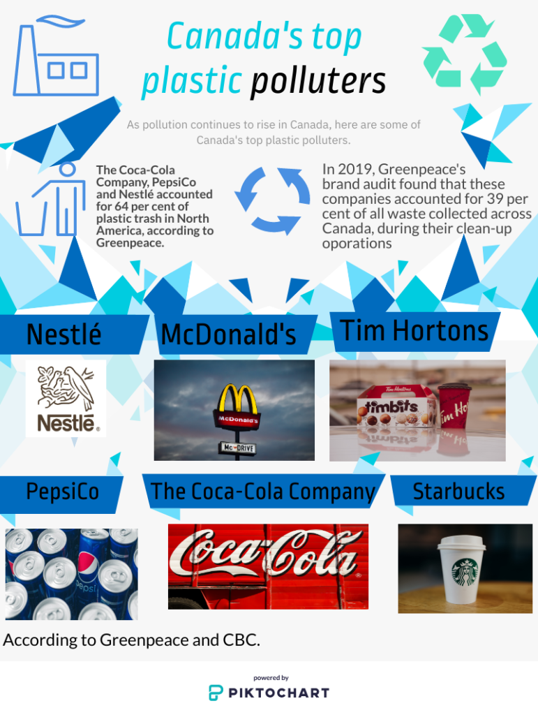 Infographic about plastic pollution